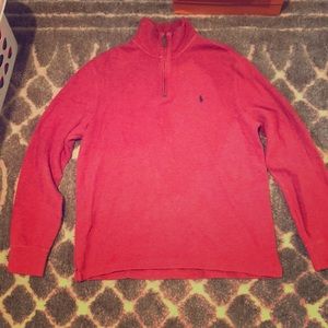 Polo half zip pullover